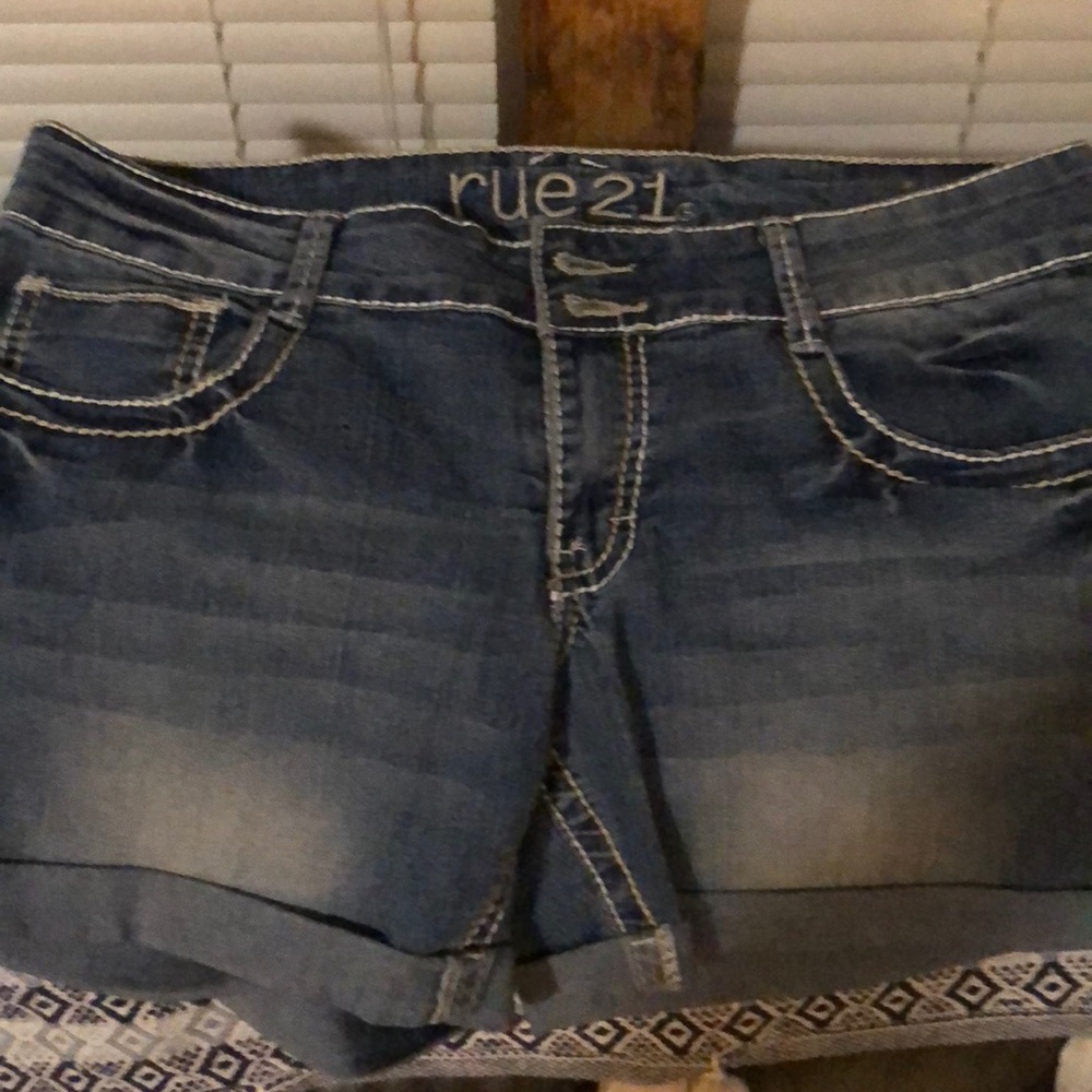 Pair of jean shorts